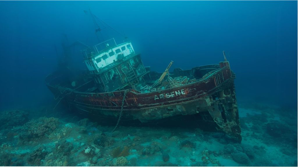 These Arses, an AI generated shipwreck image